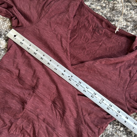 Toad & Co Women’s Cue Wrap Dress nursing cotton Mahogany port maroon New NWT XS - Picture 6 of 10